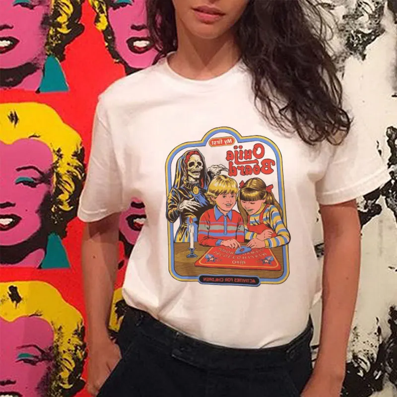 summer women 2019 new Hillbilly Vintage Funny Shirt Ouija Board Devil's T-shirts Harajuku Leisure Gothic Ulzzang t-shirts Femme
summer women 2019 new Hillbilly Vintage Funny Shirt Ouija Board Devil's T-shirts Harajuku Leisure Gothic Ulzzang t-shirts Femme