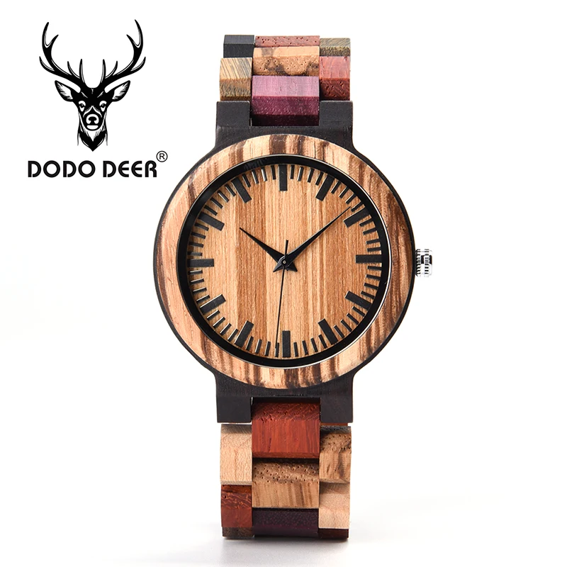 DODO DEER Wooden Watches Men Laser Logo Japan 2035 Miyato Quartz Colorful Wood Strap Watch Custom Timer in Gift Box A07-2
DODO DEER Wooden Watches Men Laser Logo Japan 2035 Miyato Quartz Colorful Wood Strap Watch Custom Timer in Gift Box A07-2