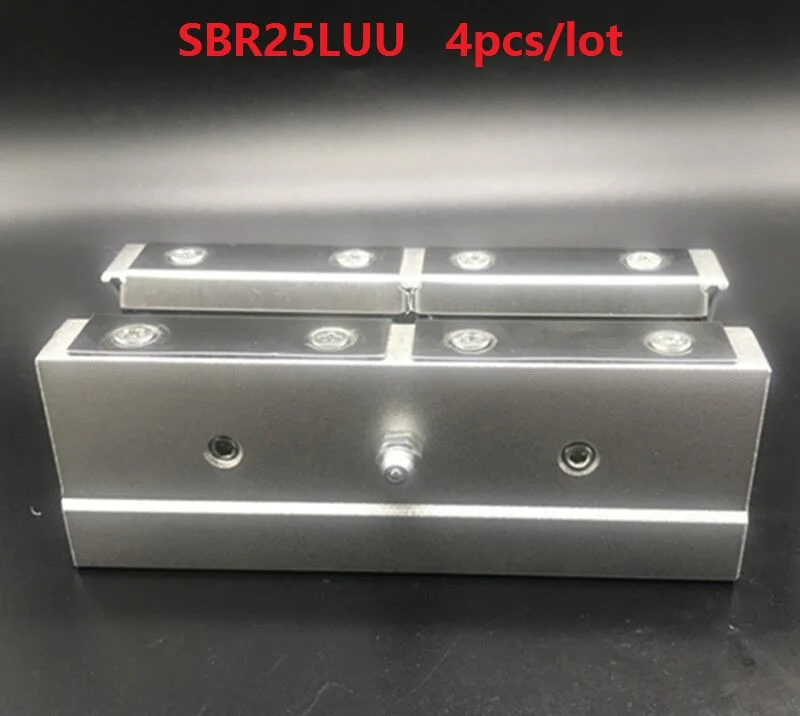 

4pcs/lot SBR25LUU/SME25LUU Open Type Linear Ball Motion Bearing Sliding Block for SBR25 25mm linear guide rail CNC router