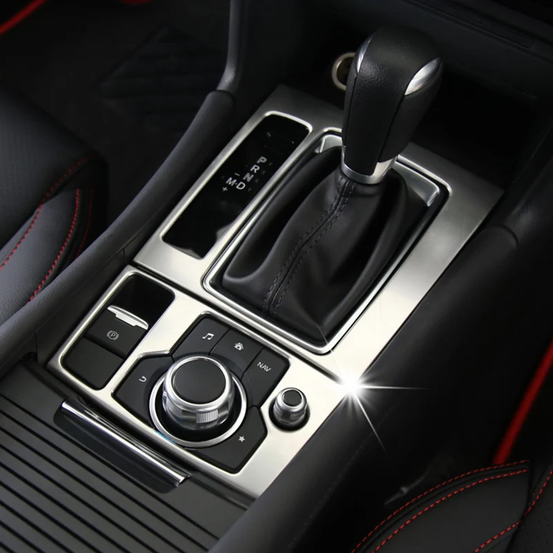 Interior Moudlings Accessories Stainless steel Gear Shift brake panel cover Trim Fit for Mazda 3 Axela 2017 2018
Interior Moudlings Accessories Stainless steel Gear Shift brake panel cover Trim Fit for Mazda 3 Axela 2017 2018