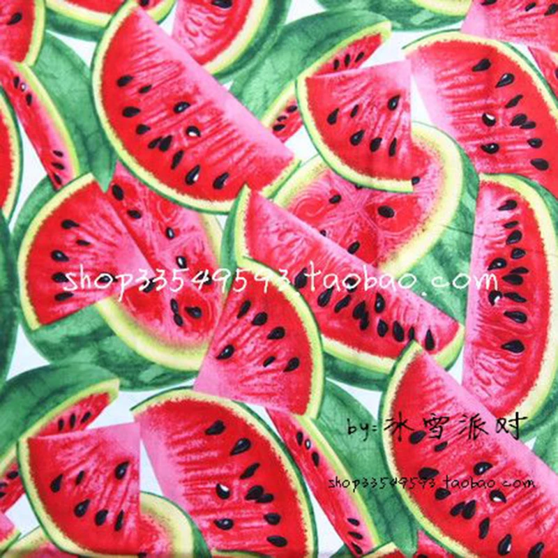 New 105cm Width 100% Cotton Fabric Watermelon Printed Fabric Sewing Material For Quilting Patchwork Cloth DIY Dress Clothing
New 105cm Width 100% Cotton Fabric Watermelon Printed Fabric Sewing Material For Quilting Patchwork Cloth DIY Dress Clothing