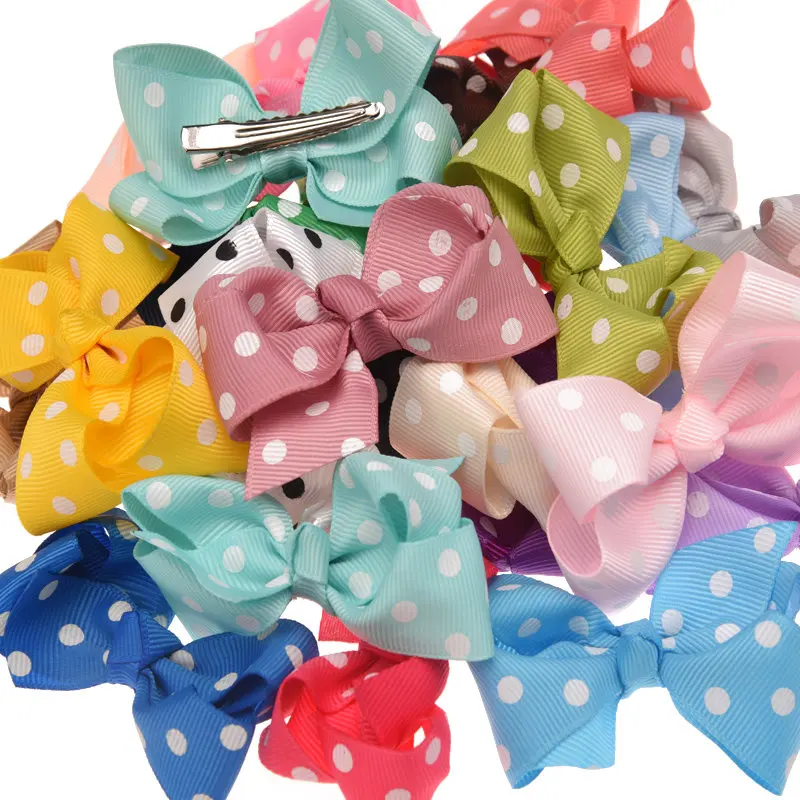 120pcs Grossgrain Ribbon 7cm Hair Bows Fashion Hair Clip DIY Accessory Hair Flower Clips Hairclip Spot Dot Bowknot 24 Color
120pcs Grossgrain Ribbon 7cm Hair Bows Fashion Hair Clip DIY Accessory Hair Flower Clips Hairclip Spot Dot Bowknot 24 Color