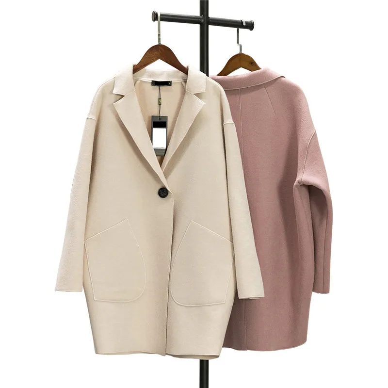 Women wool coat autumn new Cashmere large size thin jacket 2018 spring mediun long solid color female cashmere outerwear DT0170
Women wool coat autumn new Cashmere large size thin jacket 2018 spring mediun long solid color female cashmere outerwear DT0170
