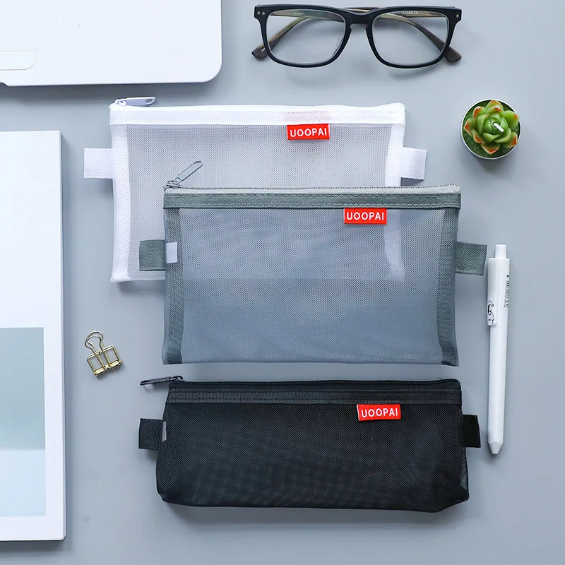 MaoTu Simple Clear Nylon Pen Pencil Bag Pocket Holder Cosmetic Makeup Zipper Case Pouch School Stationery
MaoTu Simple Clear Nylon Pen Pencil Bag Pocket Holder Cosmetic Makeup Zipper Case Pouch School Stationery