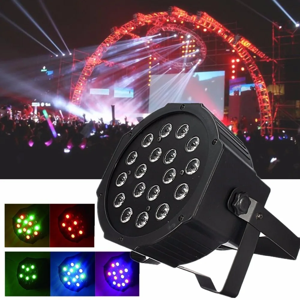 High Quality 18W RGB LED Stage Light Par DMX-512 Lighting Laser Projector Party DJ Light
High Quality 18W RGB LED Stage Light Par DMX-512 Lighting Laser Projector Party DJ Light