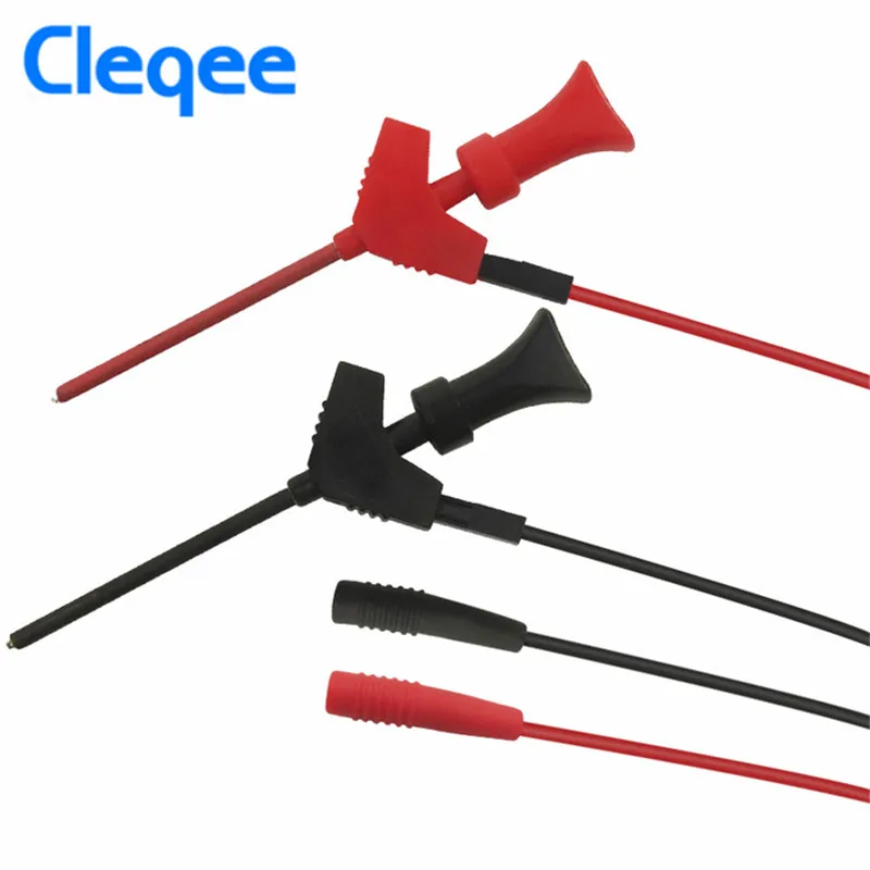 Cleqee P1511B 2Pcs 2mm Female Plug to Internal Spring Test Hook Probe AWG Test Lead Kit Can Connect the Digital Multimeter Pen
Cleqee P1511B 2Pcs 2mm Female Plug to Internal Spring Test Hook Probe AWG Test Lead Kit Can Connect the Digital Multimeter Pen