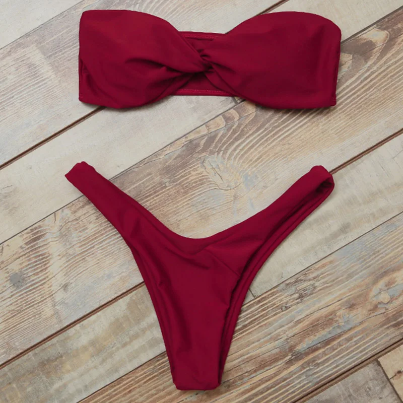 Bikinis 2019 Mujer Swimsuit Bikini Strapless Swimming Suit For Women Low Waist Solid Women Swimwear Biquinis Sexy Bathing Suit
Bikinis 2019 Mujer Swimsuit Bikini Strapless Swimming Suit For Women Low Waist Solid Women Swimwear Biquinis Sexy Bathing Suit