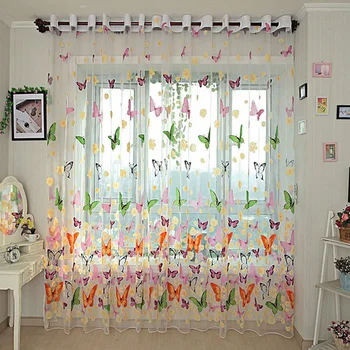 Butterfly Window Curtains Sheer for Kids Bedroom Print Colorful Tulle for Living Room Delicate Smooth Polyester Voile Drape
Butterfly Window Curtains Sheer for Kids Bedroom Print Colorful Tulle for Living Room Delicate Smooth Polyester Voile Drape