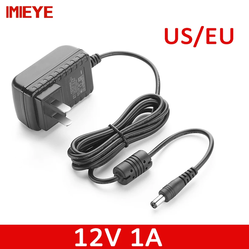 Imieye IP Камера Plug AC 100-240 В DC 12 1A EU/us AC/DC адаптеры питания Зарядное устройство Адаптеры