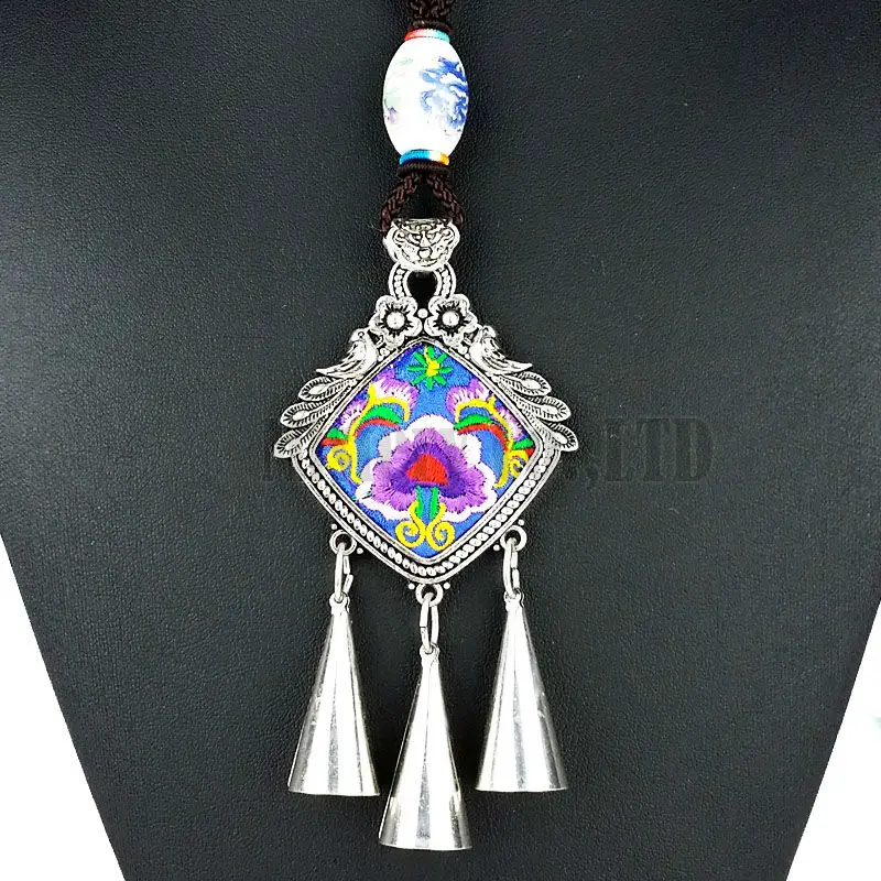 Ethnic Embroidery Embroidered Flower Square Pendant Statement Sweater Necklace Jewelry Bijoux For Women Unique
Ethnic Embroidery Embroidered Flower Square Pendant Statement Sweater Necklace Jewelry Bijoux For Women Unique
