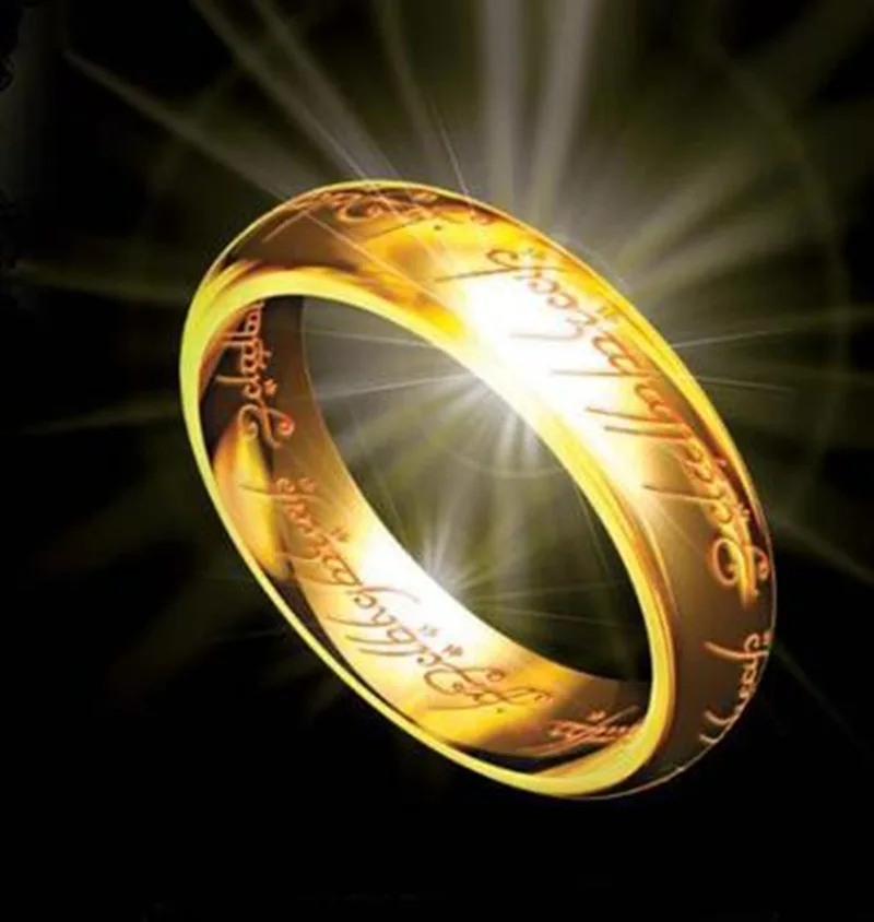 New Fashion Hobbit Letters Male Gift Midi Ring Tungsten One Ring of Power Gold Color Ring Women and Men Free Drop ship
New Fashion Hobbit Letters Male Gift Midi Ring Tungsten One Ring of Power Gold Color Ring Women and Men Free Drop ship