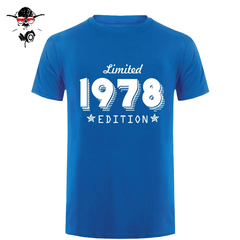 Edition 1978 Born 40Th Year Birthday Age Trend Limited Present Short Sleeve O-Neck T Shirts For Men
Edition 1978 Born 40Th Year Birthday Age Trend Limited Present Short Sleeve O-Neck T Shirts For Men