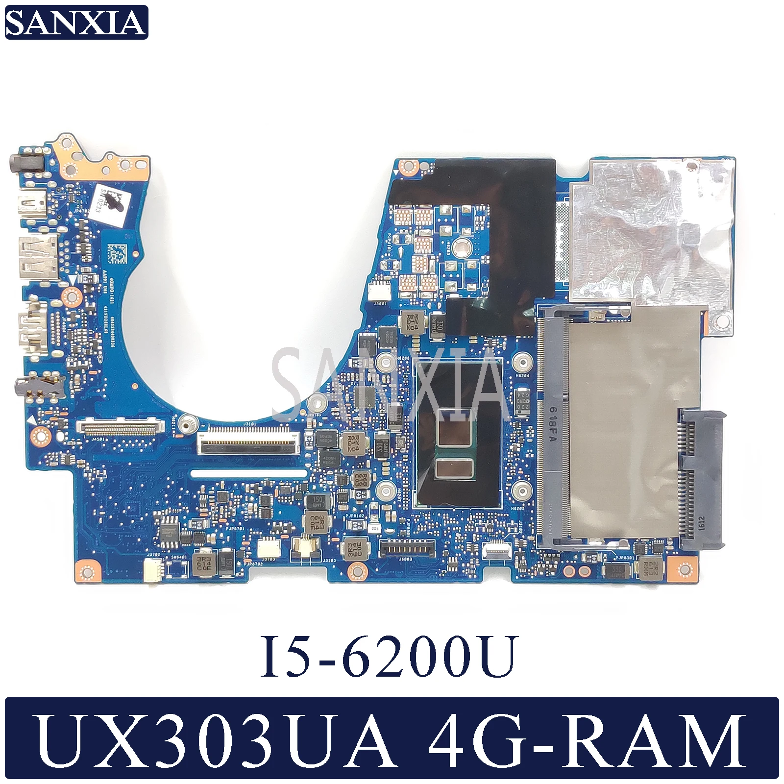 KEFU UX303UA Laptop motherboard for ASUS ZenBook UX303UA Test original mainboard 4G-RAM I5-6200U
KEFU UX303UA Laptop motherboard for ASUS ZenBook UX303UA Test original mainboard 4G-RAM I5-6200U