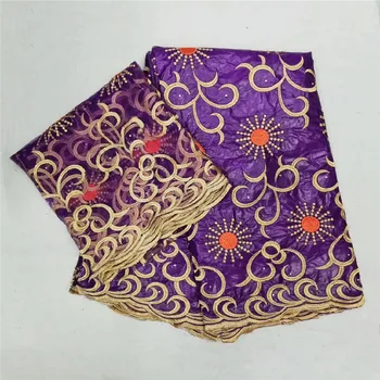 African Fabric African Bazin Riche Getzner With Stones Brode Getzner With 2 Yards French Net Lace For Party Wedding 3l65-641
African Fabric African Bazin Riche Getzner With Stones Brode Getzner With 2 Yards French Net Lace For Party Wedding 3l65-641
