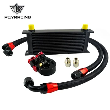 PQY - Universal 15ROWS OIL COOLER ENGINE KIT + AN10 oil Sandwich Plate Adapte with Thermostat +2PCS BRAIDED HOSE LINE
PQY - Universal 15ROWS OIL COOLER ENGINE KIT + AN10 oil Sandwich Plate Adapte with Thermostat +2PCS BRAIDED HOSE LINE