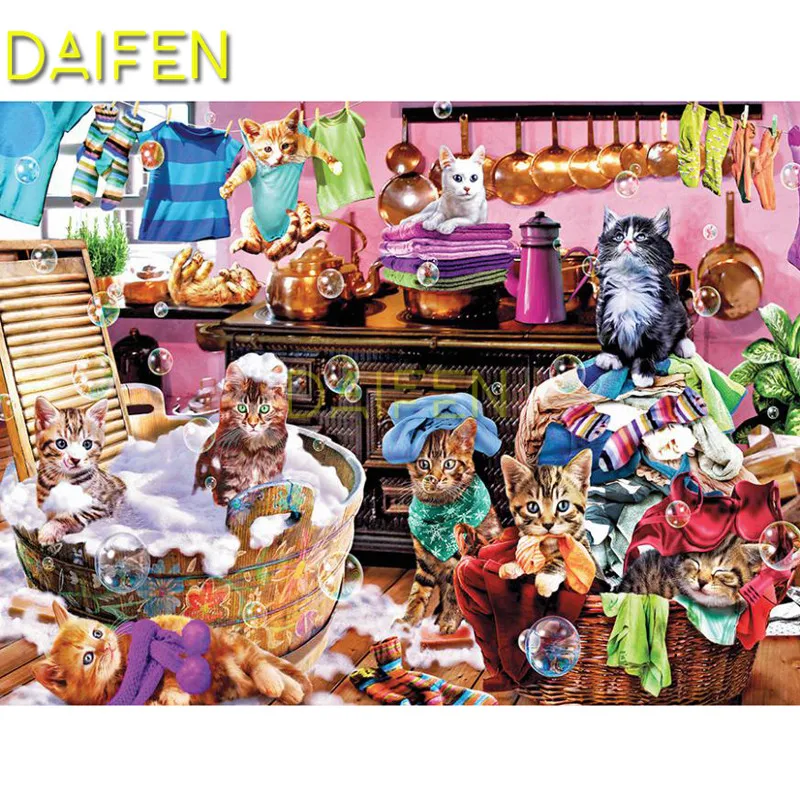 Full Square Diamond embroidery cats Bathing kitchen Full Round Diamond painting Cross stitch DIY 3D Diamond mosaic
Full Square Diamond embroidery cats Bathing kitchen Full Round Diamond painting Cross stitch DIY 3D Diamond mosaic