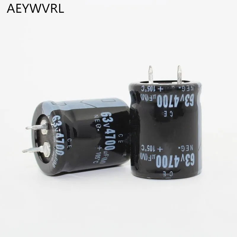 Free shipping 10pcs/lot 63V 4700UF 25x40mm Electrolytic capacitor 4700uf 63v