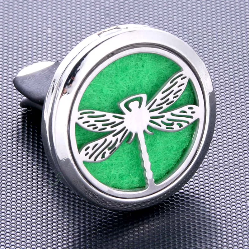 New dragonfly Stainless Steel Car Air Freshener Perfume Essential Oil Diffuser Locket Random Send 1pcs Oil Pads as Gift
New dragonfly Stainless Steel Car Air Freshener Perfume Essential Oil Diffuser Locket Random Send 1pcs Oil Pads as Gift