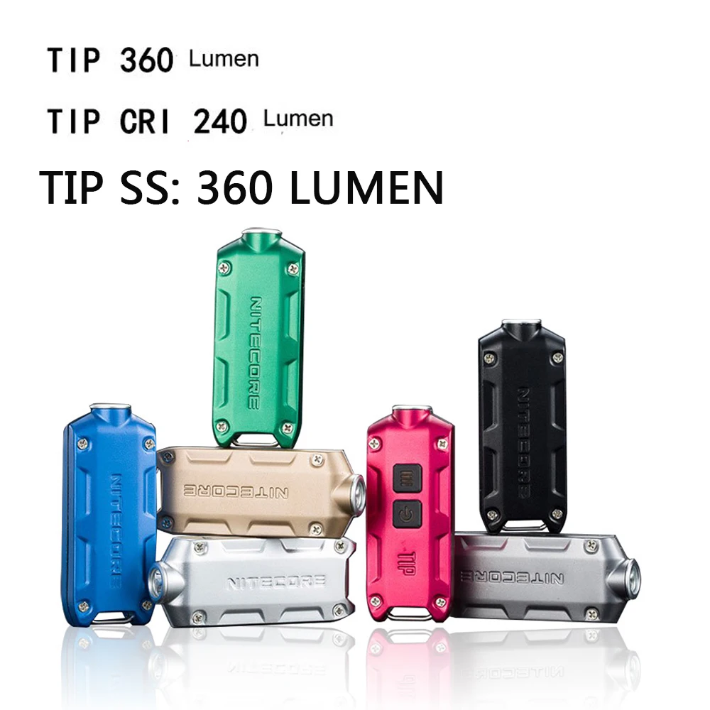 Mini Light NITECORE TIP 2017 SS 360 lumen USB Rechargeable small flashlight with battery Keychain mini torch for every day carry
Mini Light NITECORE TIP 2017 SS 360 lumen USB Rechargeable small flashlight with battery Keychain mini torch for every day carry