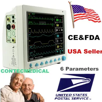 CONTEC CMS8000 ECG Blood Pressure SPO2 Pulse Rate Temperature Respiration ICU CCU MultiParameter Patient Monitor
CONTEC CMS8000 ECG Blood Pressure SPO2 Pulse Rate Temperature Respiration ICU CCU MultiParameter Patient Monitor