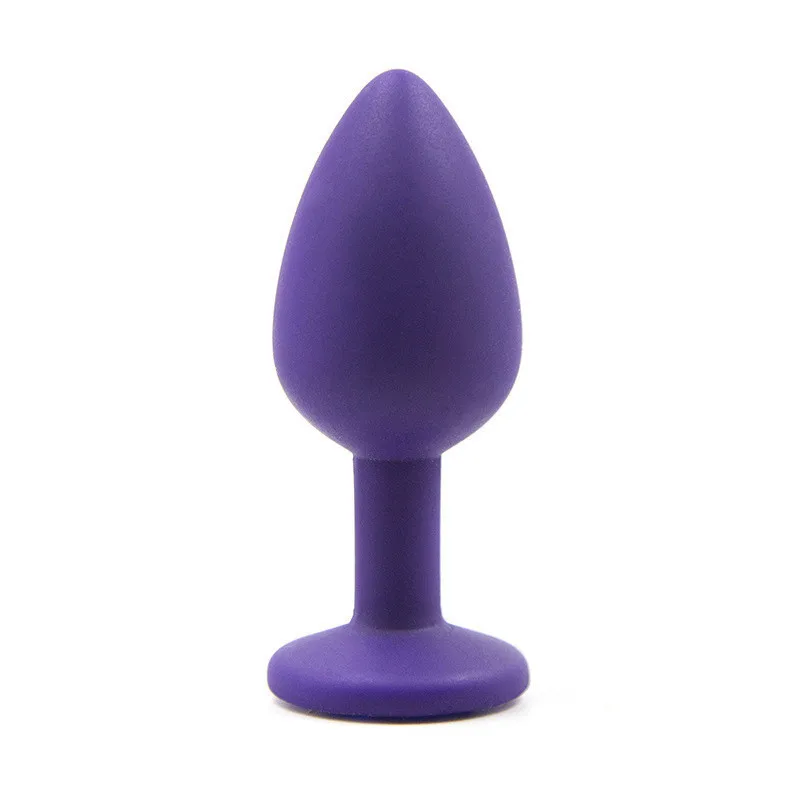 Anal Plug Mini Anal Sex Toys for Woman Men G-spot Stimulator Silicone Anal Butt Plug Crystal Jewelry Booty Beads Sex Products 6