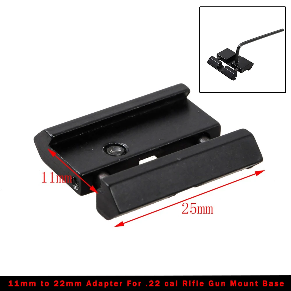 11mm to 22mm Tactical Dovetail Picatinny Rail Adapter Weaver Snap Airsoft Precision Sight Scope For 22 cal Rifle Gun Mount Base
11mm to 22mm Tactical Dovetail Picatinny Rail Adapter Weaver Snap Airsoft Precision Sight Scope For 22 cal Rifle Gun Mount Base