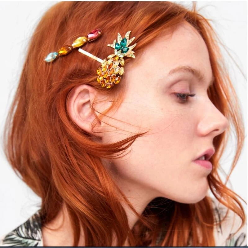 2019 za New Crystal Hairpins Cute Fashion Rhinestones Barrettes Pineapple Hair Accessories preal Hair Clips For Women Girls
2019 za New Crystal Hairpins Cute Fashion Rhinestones Barrettes Pineapple Hair Accessories preal Hair Clips For Women Girls