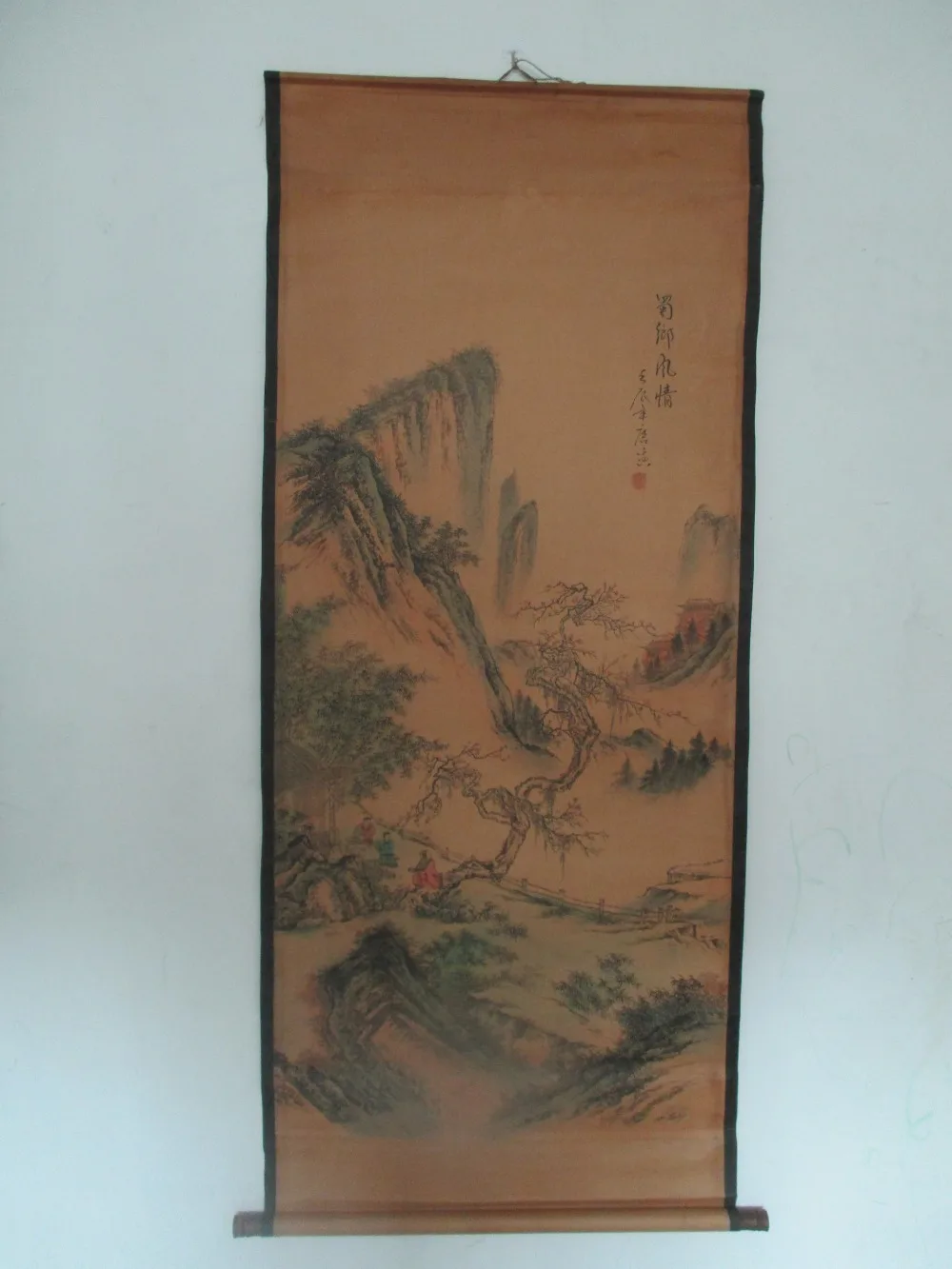 Home wall decoration painting ,Chinese old paper scroll painting Tang bo hu " shushan" Landscape Painting
Home wall decoration painting ,Chinese old paper scroll painting Tang bo hu " shushan" Landscape Painting