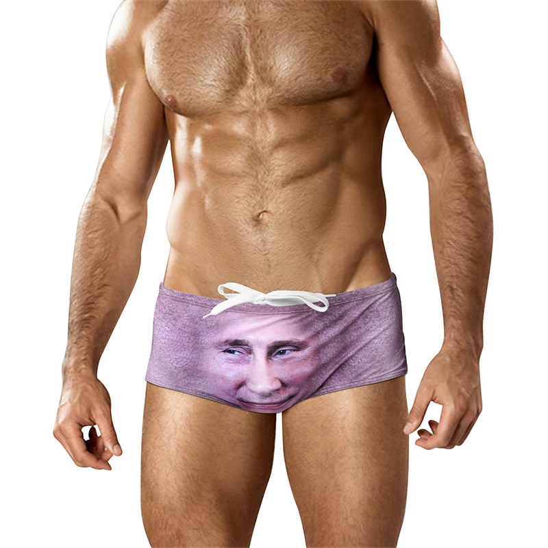 Summer Trump Putin 3D Drawstring Swimming Trunks Briefs Beach Shorts Men Swimsuits Swimwear Beachwear Bathing Suits
Summer Trump Putin 3D Drawstring Swimming Trunks Briefs Beach Shorts Men Swimsuits Swimwear Beachwear Bathing Suits