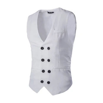 Men Suit Vest Classic V Collar Dress Slim Fit Formal Slim Dress Sleeveless Vest Men Black Gilet Homme XL 
Men Suit Vest Classic V Collar Dress Slim Fit Formal Slim Dress Sleeveless Vest Men Black Gilet Homme XL