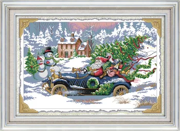 Joy Sunday Roadster Santa cross stitch pattern kits handcraft make embroidery with chart
Joy Sunday Roadster Santa cross stitch pattern kits handcraft make embroidery with chart