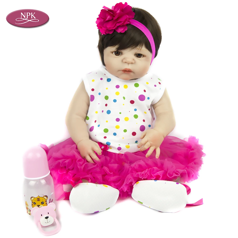 NPK Boy Gadis Kembar Bayi Manusia Hidup Reborn Boneka 42 CM Lembut