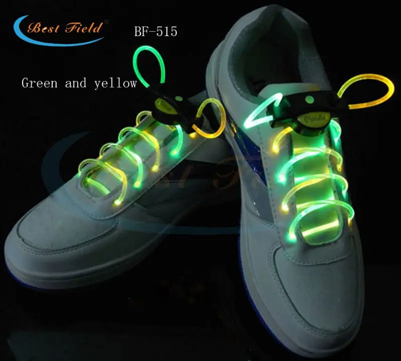 

Free Shipping100pcs/50pairs Luminous LED Multicolors Shoelaces Flash Light up Glowing Stick Strap Shoe Strings Disco Party Night