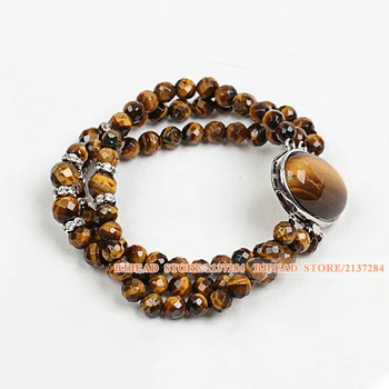 Fashion Three Strands Twist Faceted Tiger Eye Stone Beads Bracelet With Big Oval Shape Tiger Eye Stone Charm
Fashion Three Strands Twist Faceted Tiger Eye Stone Beads Bracelet With Big Oval Shape Tiger Eye Stone Charm