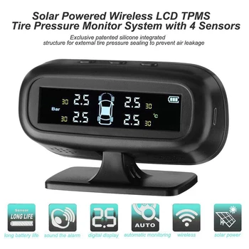 Solar Powered Wireless LCD Color Screen Car TPMS Tire Pressure Monitoring System Sensors For Tire Repair Tools Auto Car Repair
Solar Powered Wireless LCD Color Screen Car TPMS Tire Pressure Monitoring System Sensors For Tire Repair Tools Auto Car Repair