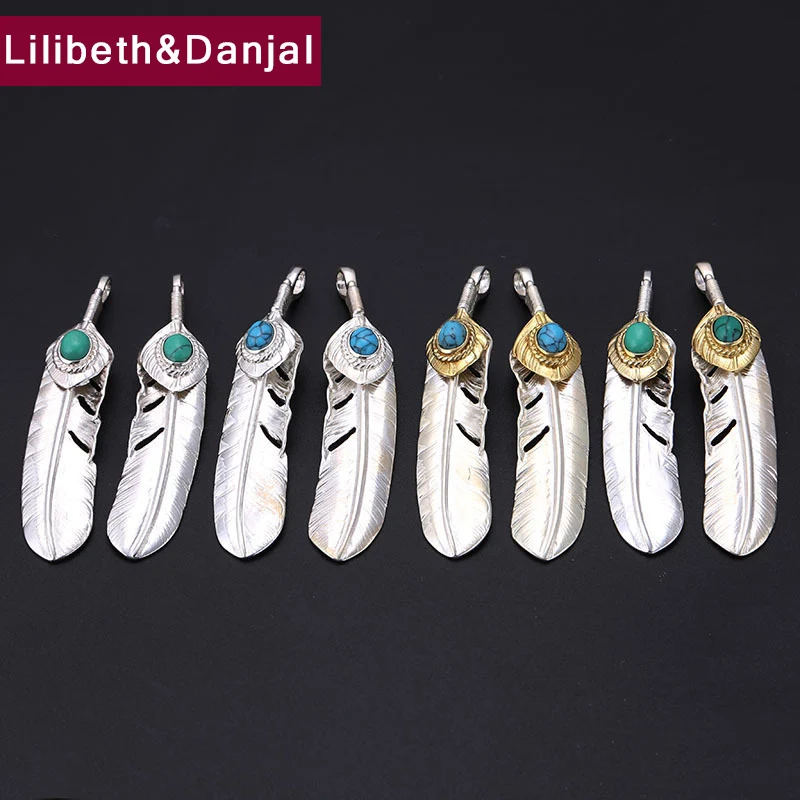 2019 Fashion Pendant 100% 925 Sterling Silver Jewelry Men Women Feather Flying eagle Mosaic Green Blue Stone Necklace Pendant P1 
2019 Fashion Pendant 100% 925 Sterling Silver Jewelry Men Women Feather Flying eagle Mosaic Green Blue Stone Necklace Pendant P1