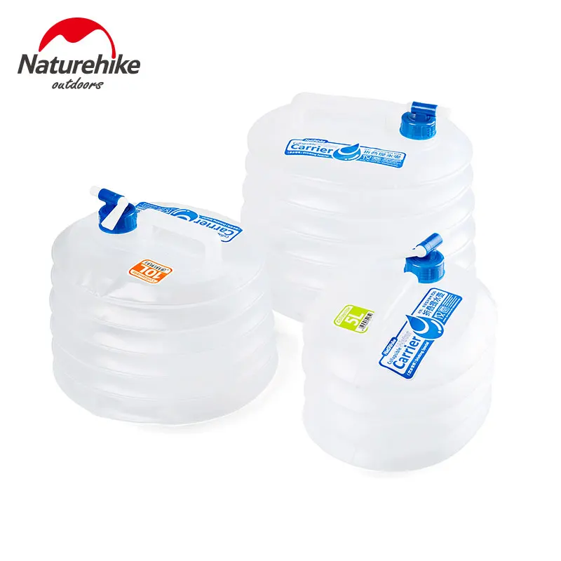 Image Outdoor Collapsible Water Container Folding Bucket with Tap Portable Water Bag NH14S002 T