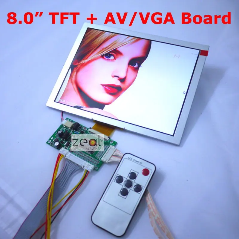 100% New 8" 8inch AT080TN52 TFT LCD Module + VGA / Dual AV 2AV Input Driving Board 800 x 600 Dots 50Pins Free Shipping
100% New 8" 8inch AT080TN52 TFT LCD Module + VGA / Dual AV 2AV Input Driving Board 800 x 600 Dots 50Pins Free Shipping
