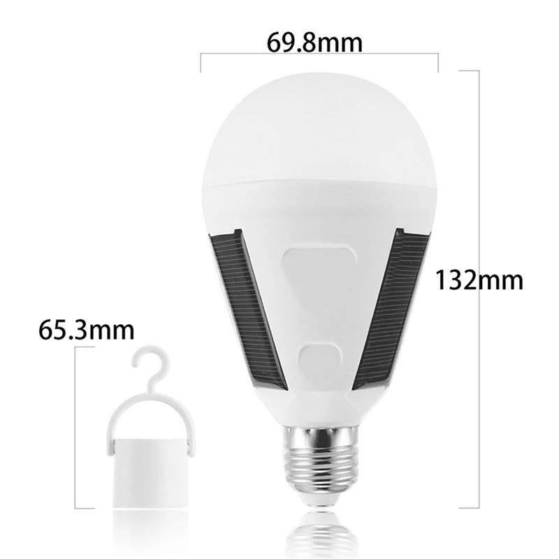 Outdoor 7W E27 LED Solar Emergency Light Waterproof Hanging Rechargeable Lamp AC 85-265V For Hiking Camping Tent Fishing
Outdoor 7W E27 LED Solar Emergency Light Waterproof Hanging Rechargeable Lamp AC 85-265V For Hiking Camping Tent Fishing