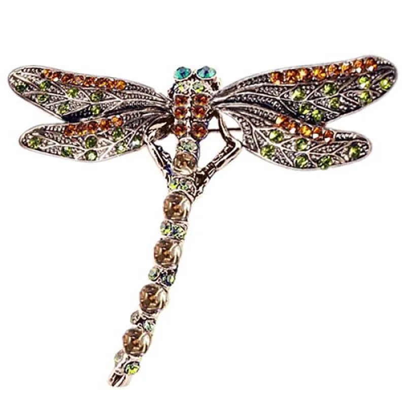 Retro Fashion Jewelry Accessories Brooch Vintage Lovely Dragonfly Shinny Crystal Scarf Lapel Pin Brooches Gift For Women
Retro Fashion Jewelry Accessories Brooch Vintage Lovely Dragonfly Shinny Crystal Scarf Lapel Pin Brooches Gift For Women