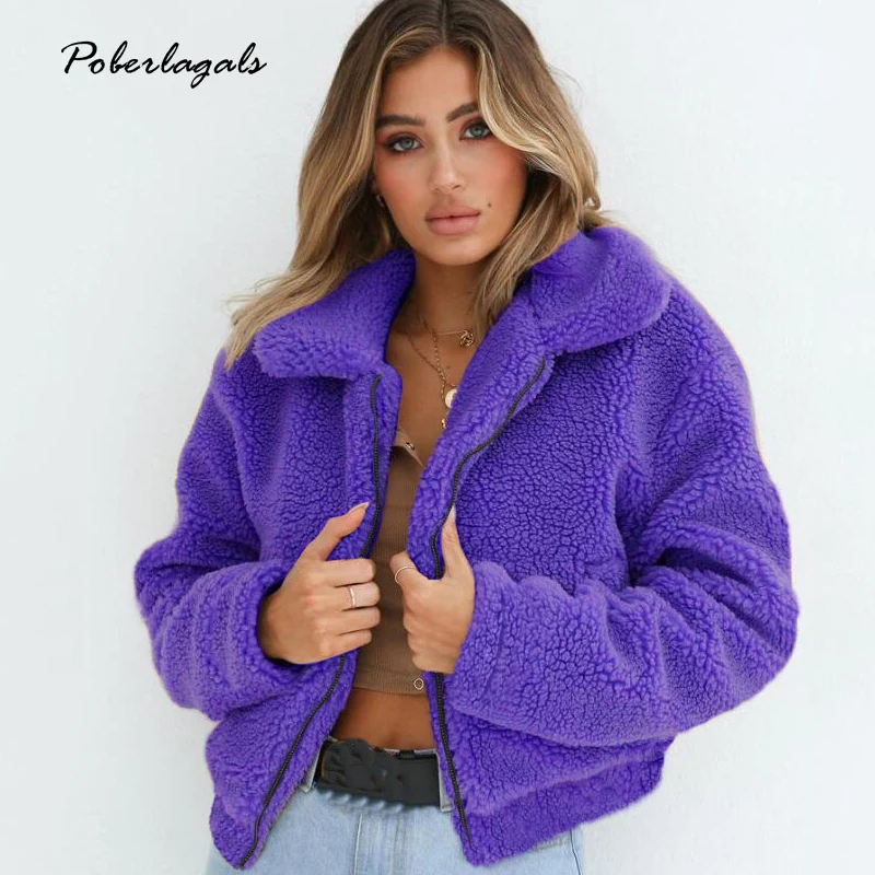 Autumn Winter jacket 2018 Women outwear & coats female Faux lambswool Big size Women Loose Lapel basic jackets Womens jacket
Autumn Winter jacket 2018 Women outwear & coats female Faux lambswool Big size Women Loose Lapel basic jackets Womens jacket