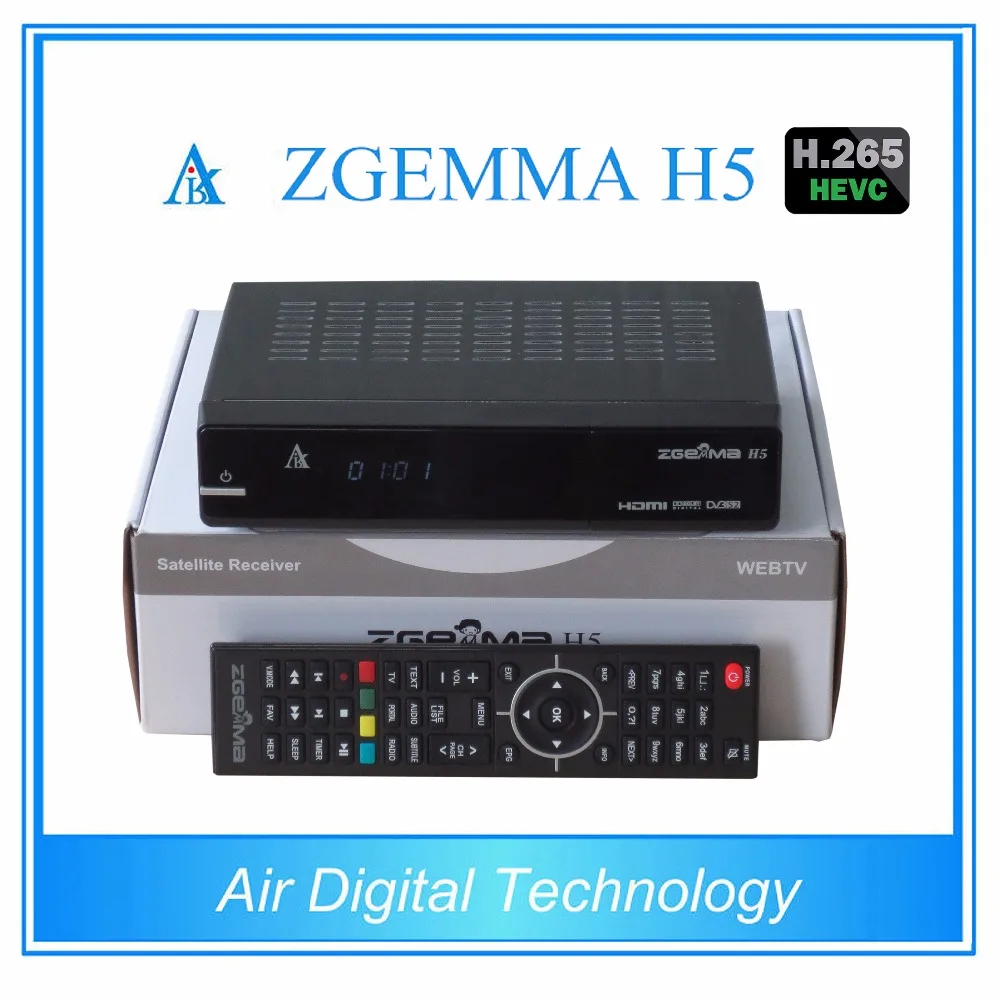 

ZGEMAM H5 newest high cpu running satellite tv decoder combo DVB S2 + DVB T2/C support HEVC/H.265