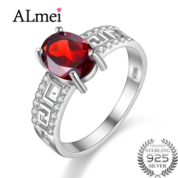 Almei Genuine Garnet Ring Gemstone Solid 925 Sterling Silver Women Hot Sale Fabulous Vintage Charm Gift Jewelry Box 40% FJ085
Almei Genuine Garnet Ring Gemstone Solid 925 Sterling Silver Women Hot Sale Fabulous Vintage Charm Gift Jewelry Box 40% FJ085