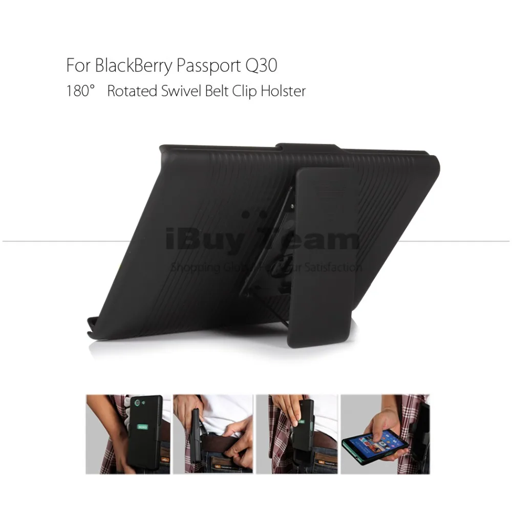 For BlackBerry Passport Q30 Side Case Swivel Belt Clip Holster Stand 2 in 1 Back Cover Holder for BlackBerry Passport Q30 4.5''
For BlackBerry Passport Q30 Side Case Swivel Belt Clip Holster Stand 2 in 1 Back Cover Holder for BlackBerry Passport Q30 4.5''