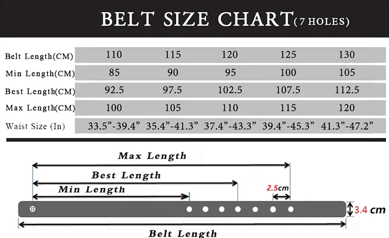 Karate Belt Size Chart Cm