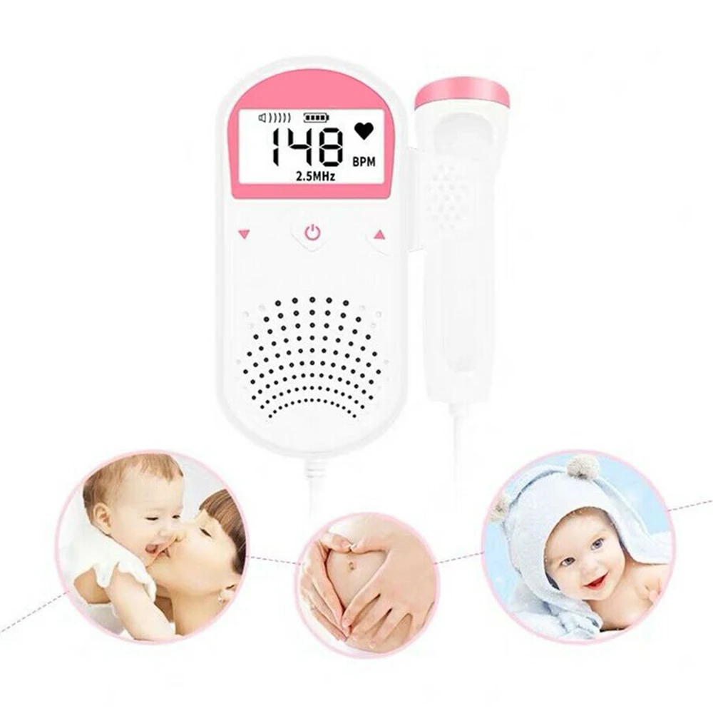 Pocket Fetal Doppler Baby Heart Beat Rate Monitor FHR LCD Probe Pregnancy Fetus Portable Ultrasound Baby
Pocket Fetal Doppler Baby Heart Beat Rate Monitor FHR LCD Probe Pregnancy Fetus Portable Ultrasound Baby