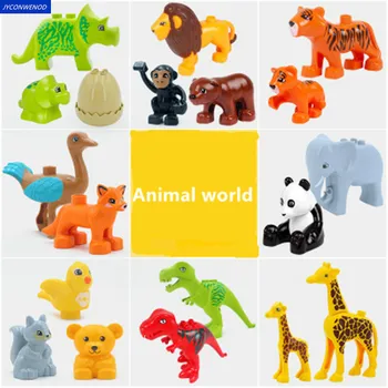 Zoo series Animal Model Building Block educational toys for children Compatible With DuploINGlys Children Gift
Zoo series Animal Model Building Block educational toys for children Compatible With DuploINGlys Children Gift