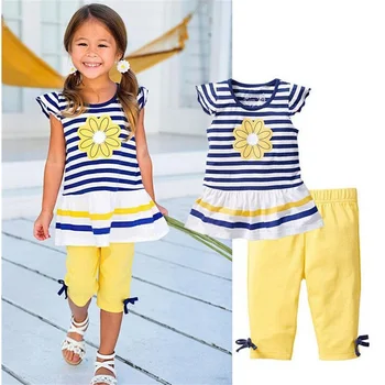 Stripe Flower Baby Girls Clothes Sets Children Dress Tops Leggings 2017 Kids Pants Blouse Girl T-Shirt Short Pant Suit Cotton
Stripe Flower Baby Girls Clothes Sets Children Dress Tops Leggings 2017 Kids Pants Blouse Girl T-Shirt Short Pant Suit Cotton