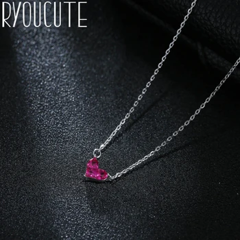 Korean Christmas Jewelry 925 Sterling Silver Love Heart Necklaces For Women Bijoux Femme Gifts Charm Necklaces Collar Collares
Korean Christmas Jewelry 925 Sterling Silver Love Heart Necklaces For Women Bijoux Femme Gifts Charm Necklaces Collar Collares