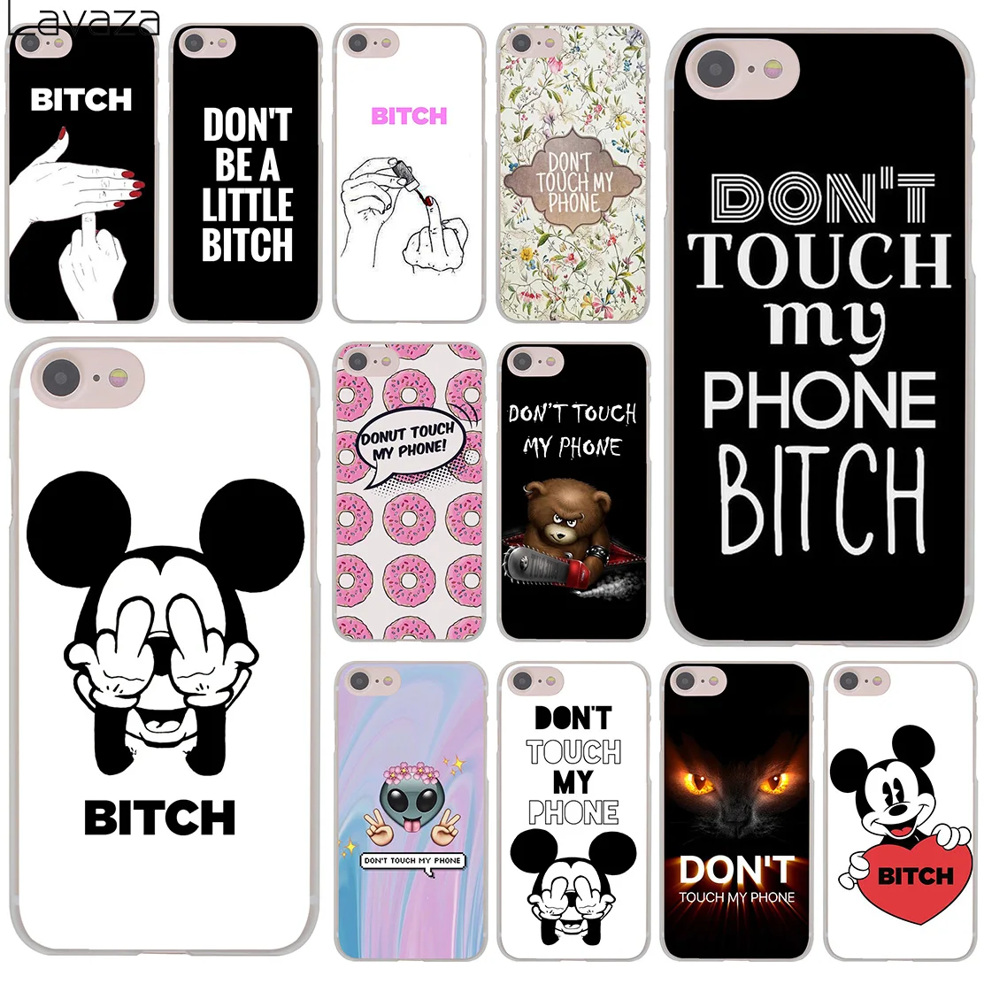 Lavaza Bitch Don't touch my phone Hard Phone Cover Case for iPhone XR X 11 Pro XS Max 8 7 6 6S 5 5S SE 4S 4 10
Lavaza Bitch Don't touch my phone Hard Phone Cover Case for iPhone XR X 11 Pro XS Max 8 7 6 6S 5 5S SE 4S 4 10